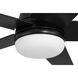 Astrea 52 inch Matte Black with Matte Black/Sepia Brown Reversible Blades Ceiling Fan